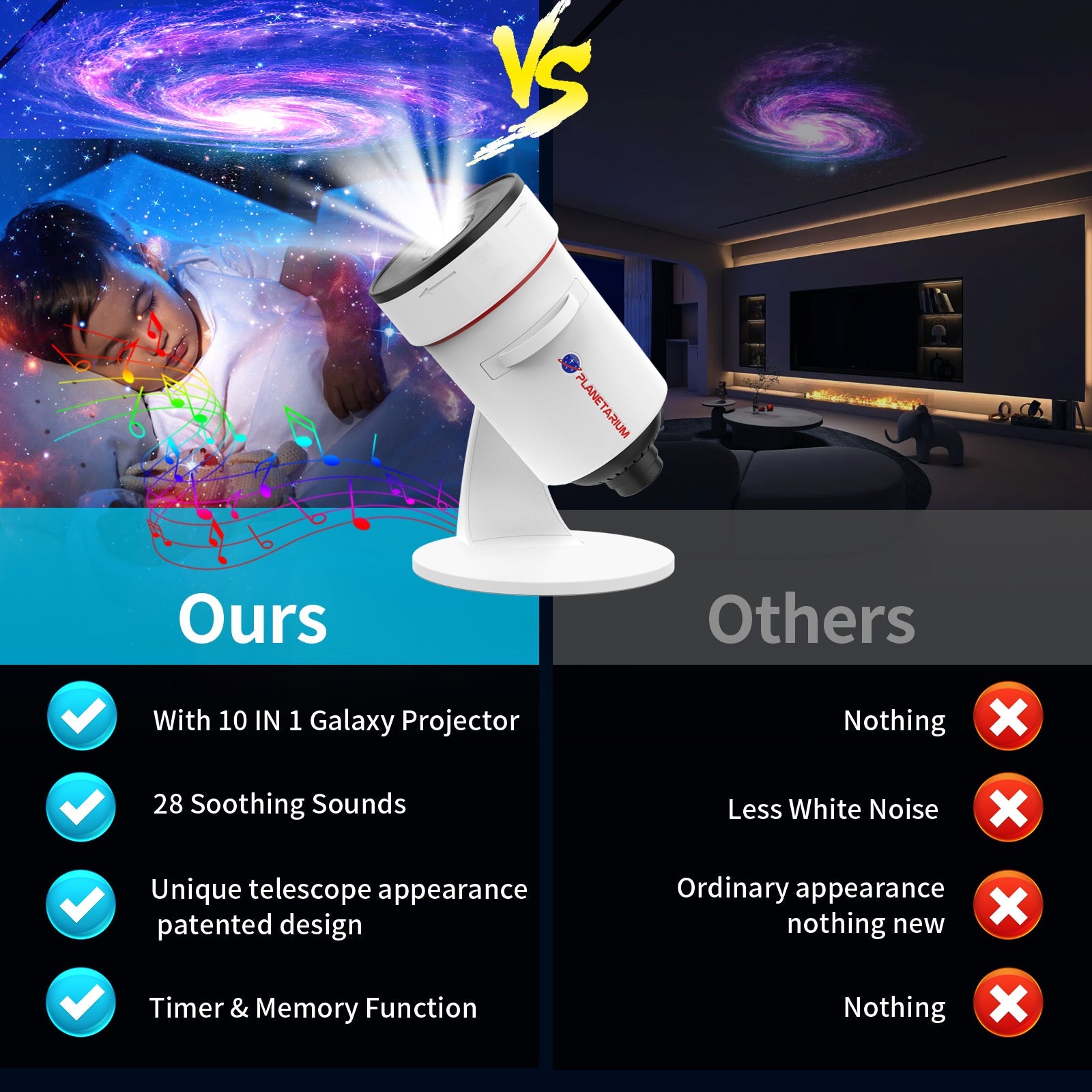 EchoLumen Nova 4K Galaxy Projector