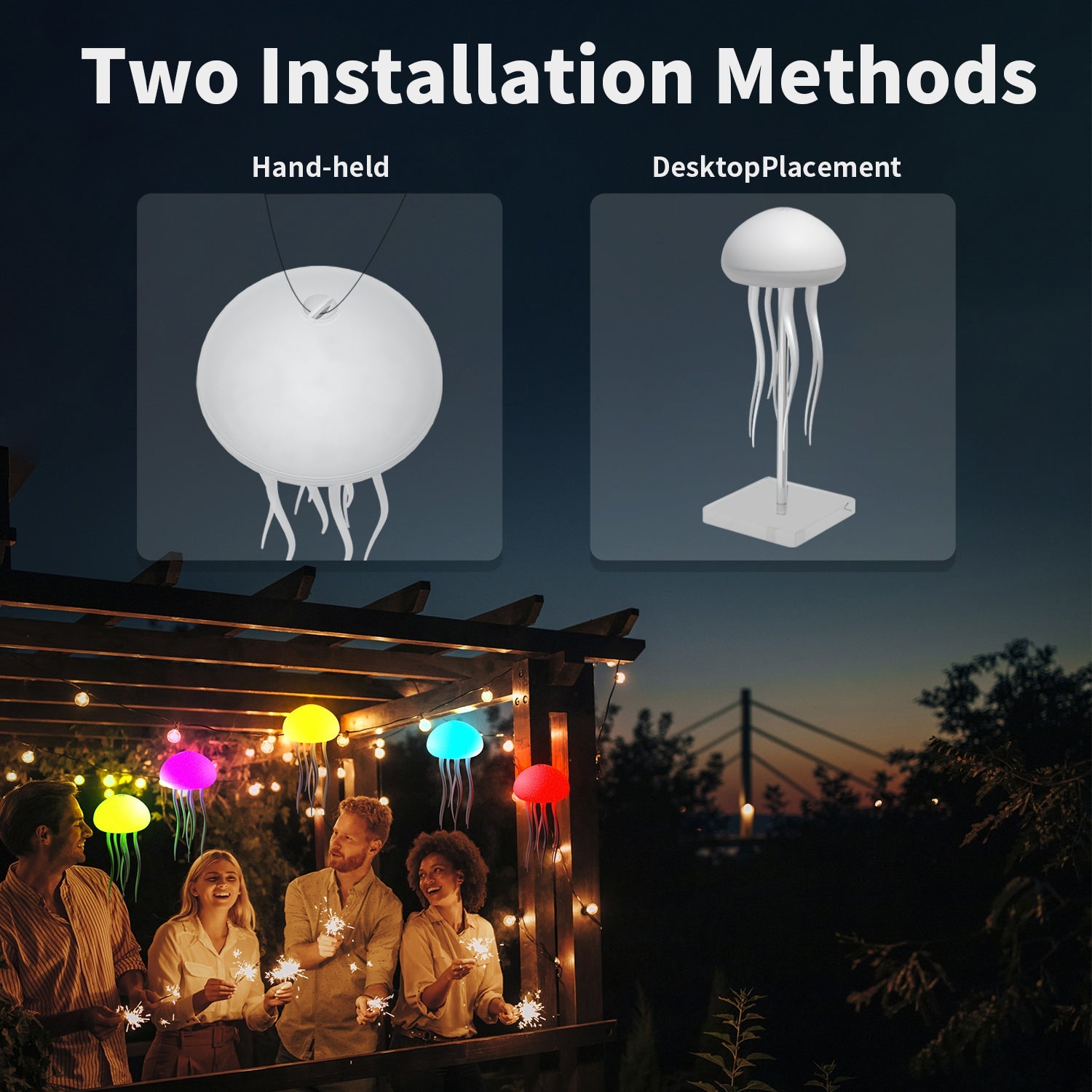 EchoLumen Jellyfish Glow Lamp