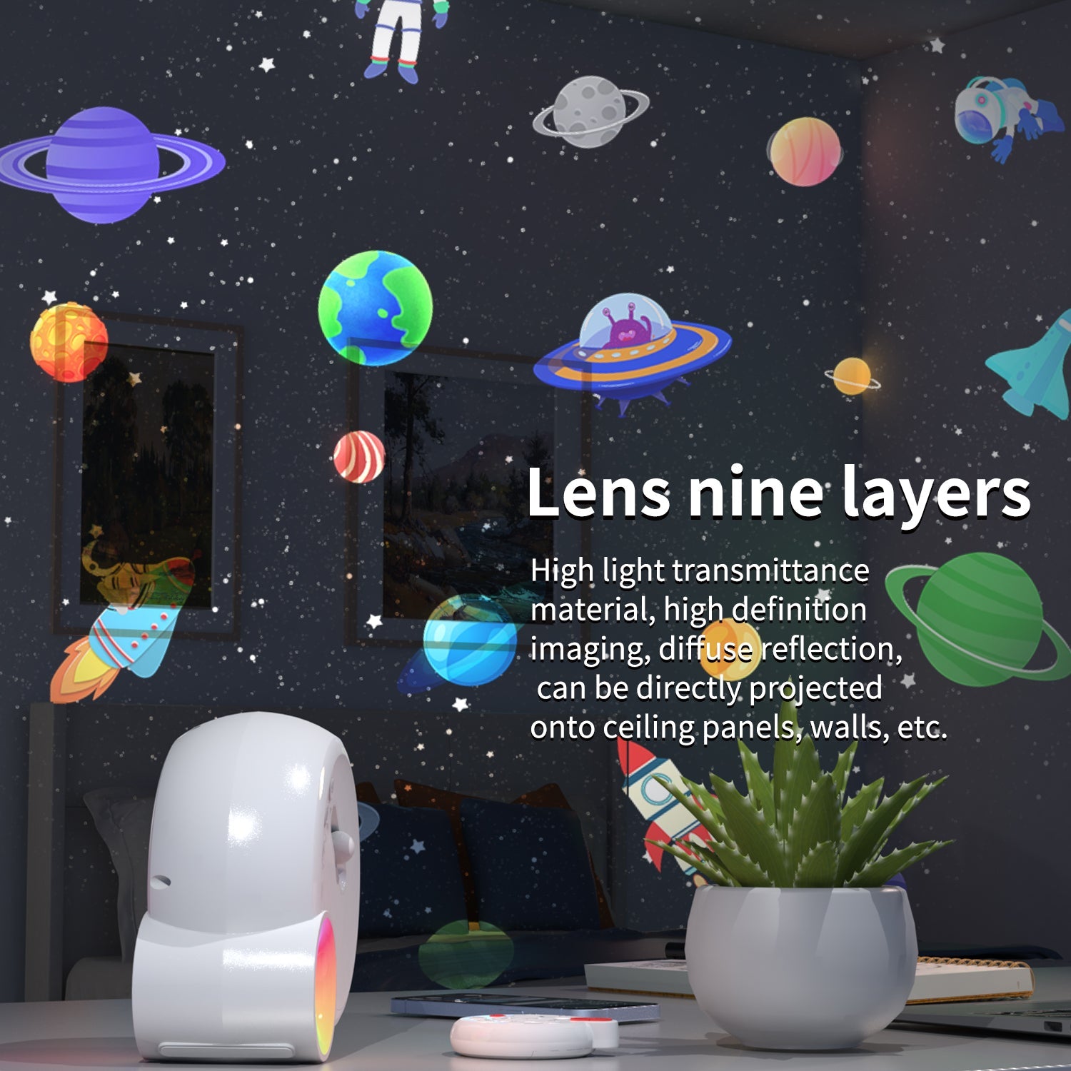 EchoLumen Galaxy Star Projector